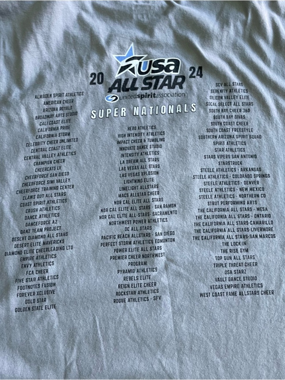 Set of 2 2024 USA All Star Super Nationals Merch Sweatshirt Med  T-Shirt Small - Picture 5 of 9
